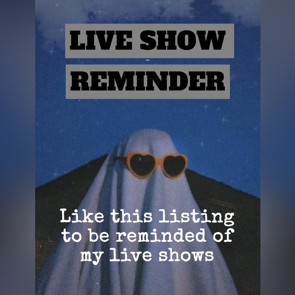 LIVE SHOW REMINDER ✨